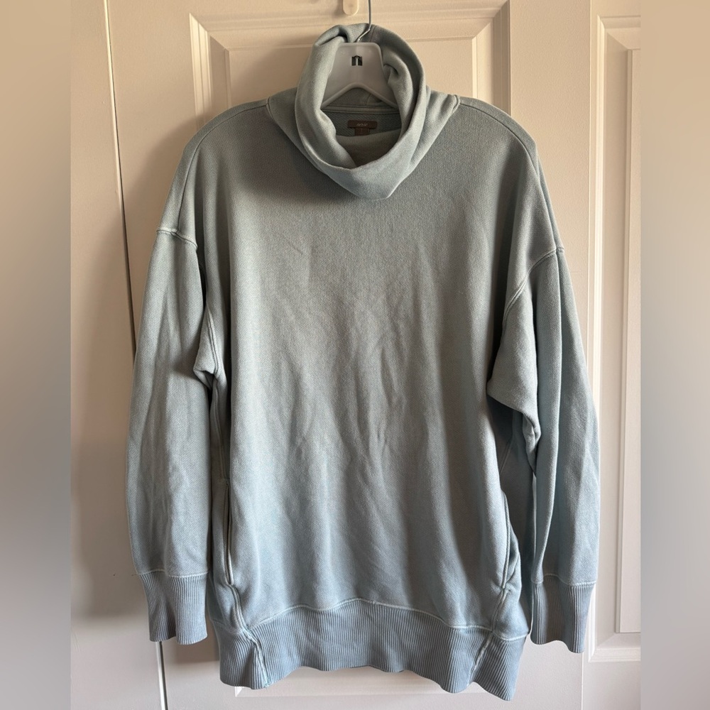 Aerie Women's Light Blue Oversized Tunic Sweatshirt